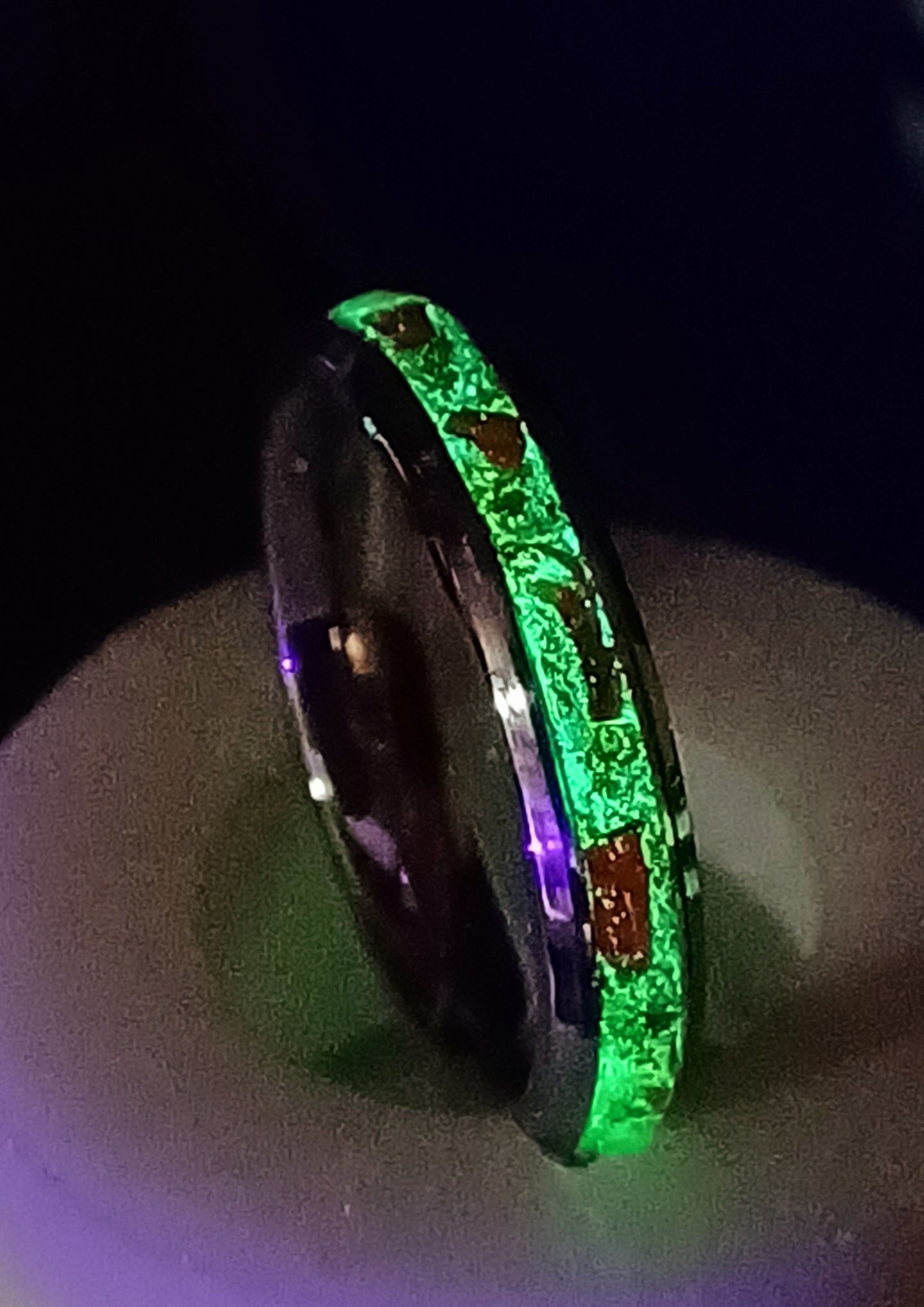 Red with Red Opal Inlay