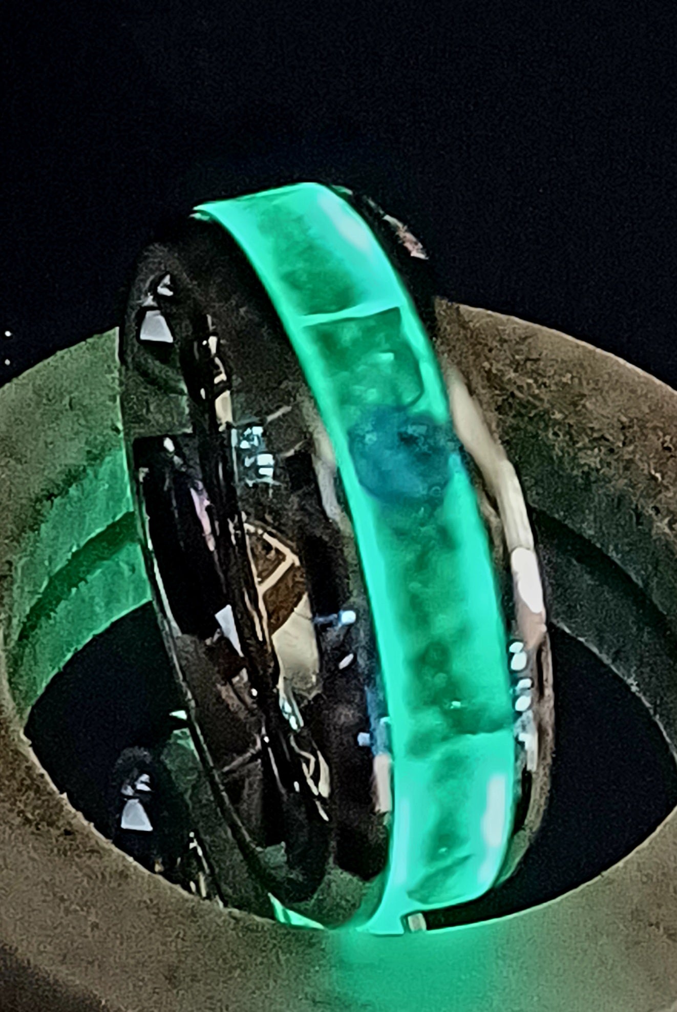 Python Inlay with Blue Opal