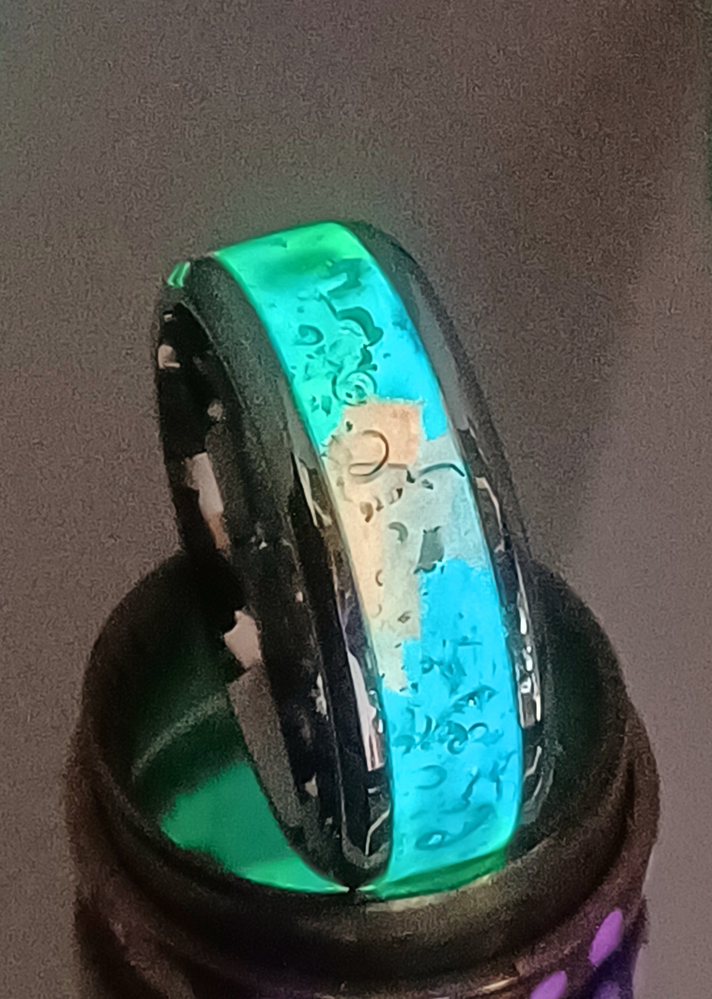 Rainbow with Sterling Silver Shavings