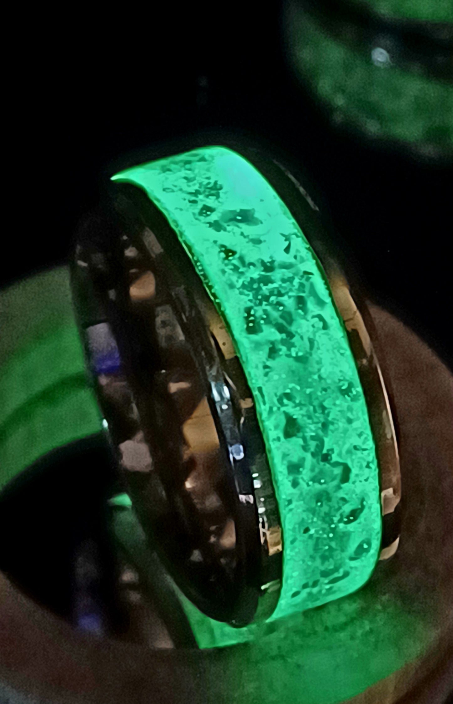 White Blue and Gold Pearlescent with Lavender Opal