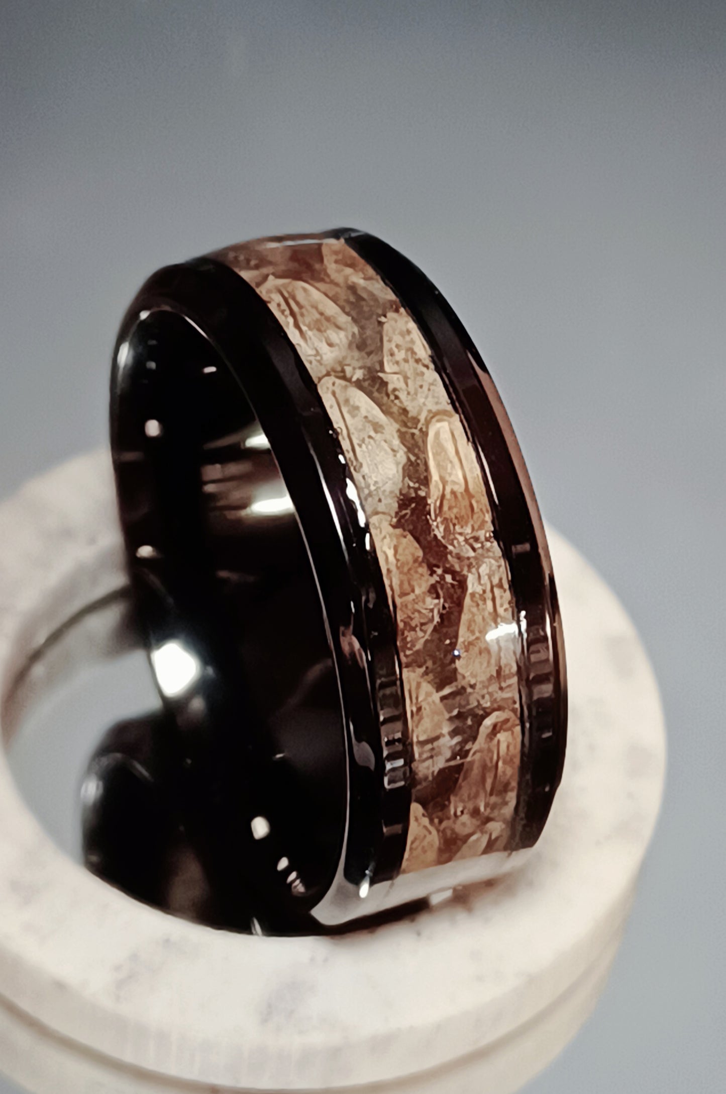 Rattlesnake Inlay with Ceramic band core