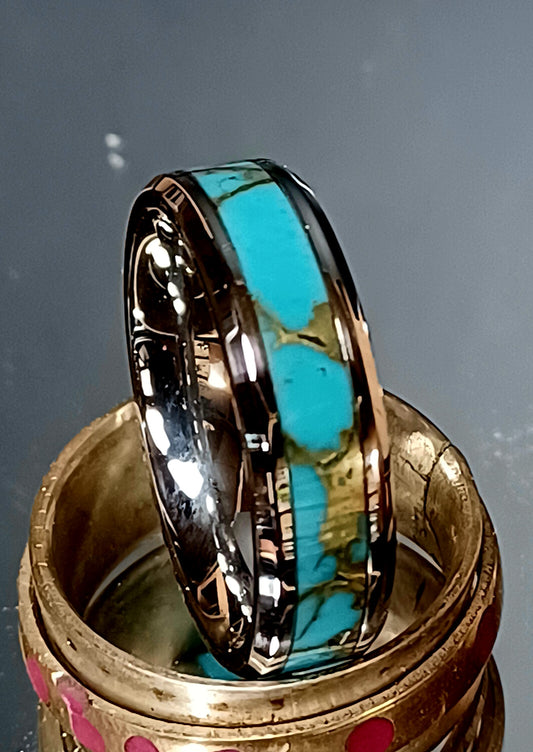 True Stone Turquoise with Gold Vain